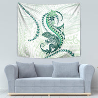 Green Maori Tuatara Tapestry Luxury Pastel Pattern LT01 - Polynesian Pride
