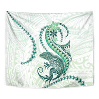 Green Maori Tuatara Tapestry Luxury Pastel Pattern LT01 - Polynesian Pride