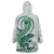 Green Maori Tuatara Wearable Blanket Hoodie Luxury Pastel Pattern