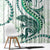 Green Maori Tuatara Window Curtain Luxury Pastel Pattern