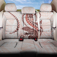 Red Maori Tuatara Back Car Seat Cover Luxury Pastel Pattern LT01 One Size Red - Polynesian Pride