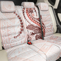 Red Maori Tuatara Back Car Seat Cover Luxury Pastel Pattern LT01 - Polynesian Pride