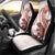 Red Maori Tuatara Car Seat Cover Luxury Pastel Pattern