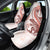 Red Maori Tuatara Car Seat Cover Luxury Pastel Pattern