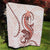 Red Maori Tuatara Quilt Luxury Pastel Pattern