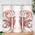 Red Maori Tuatara Skinny Tumbler Luxury Pastel Pattern