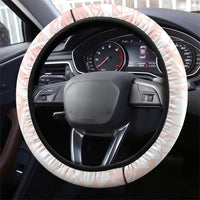 Red Maori Tuatara Steering Wheel Cover Luxury Pastel Pattern LT01 - Polynesian Pride