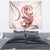 Red Maori Tuatara Tapestry Luxury Pastel Pattern