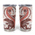 Red Maori Tuatara Tumbler Cup Luxury Pastel Pattern