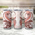 Red Maori Tuatara Tumbler Cup Luxury Pastel Pattern