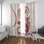 Red Maori Tuatara Window Curtain Luxury Pastel Pattern