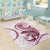 Pink Maori Tuatara Area Rug Luxury Pastel Pattern