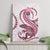 Pink Maori Tuatara Canvas Wall Art Luxury Pastel Pattern