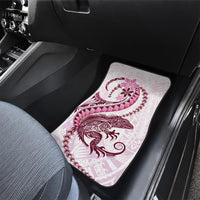 Pink Maori Tuatara Car Mats Luxury Pastel Pattern LT01 - Polynesian Pride
