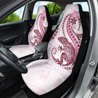 Pink Maori Tuatara Car Seat Cover Luxury Pastel Pattern LT01 - Polynesian Pride