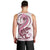 Pink Maori Tuatara Men Tank Top Luxury Pastel Pattern