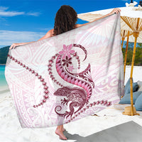 Pink Maori Tuatara Sarong Luxury Pastel Pattern LT01 One Size 44 x 66 inches Pink - Polynesian Pride