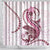 Pink Maori Tuatara Shower Curtain Luxury Pastel Pattern