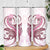 Pink Maori Tuatara Skinny Tumbler Luxury Pastel Pattern