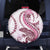 Pink Maori Tuatara Spare Tire Cover Luxury Pastel Pattern