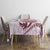 Pink Maori Tuatara Tablecloth Luxury Pastel Pattern