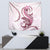 Pink Maori Tuatara Tapestry Luxury Pastel Pattern