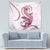 Pink Maori Tuatara Tapestry Luxury Pastel Pattern