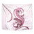 Pink Maori Tuatara Tapestry Luxury Pastel Pattern