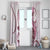 Pink Maori Tuatara Window Curtain Luxury Pastel Pattern