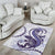 Purple Maori Tuatara Area Rug Luxury Pastel Pattern