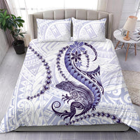 Purple Maori Tuatara Bedding Set Luxury Pastel Pattern LT01 - Polynesian Pride