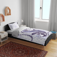 Purple Maori Tuatara Bedding Set Luxury Pastel Pattern LT01 - Polynesian Pride