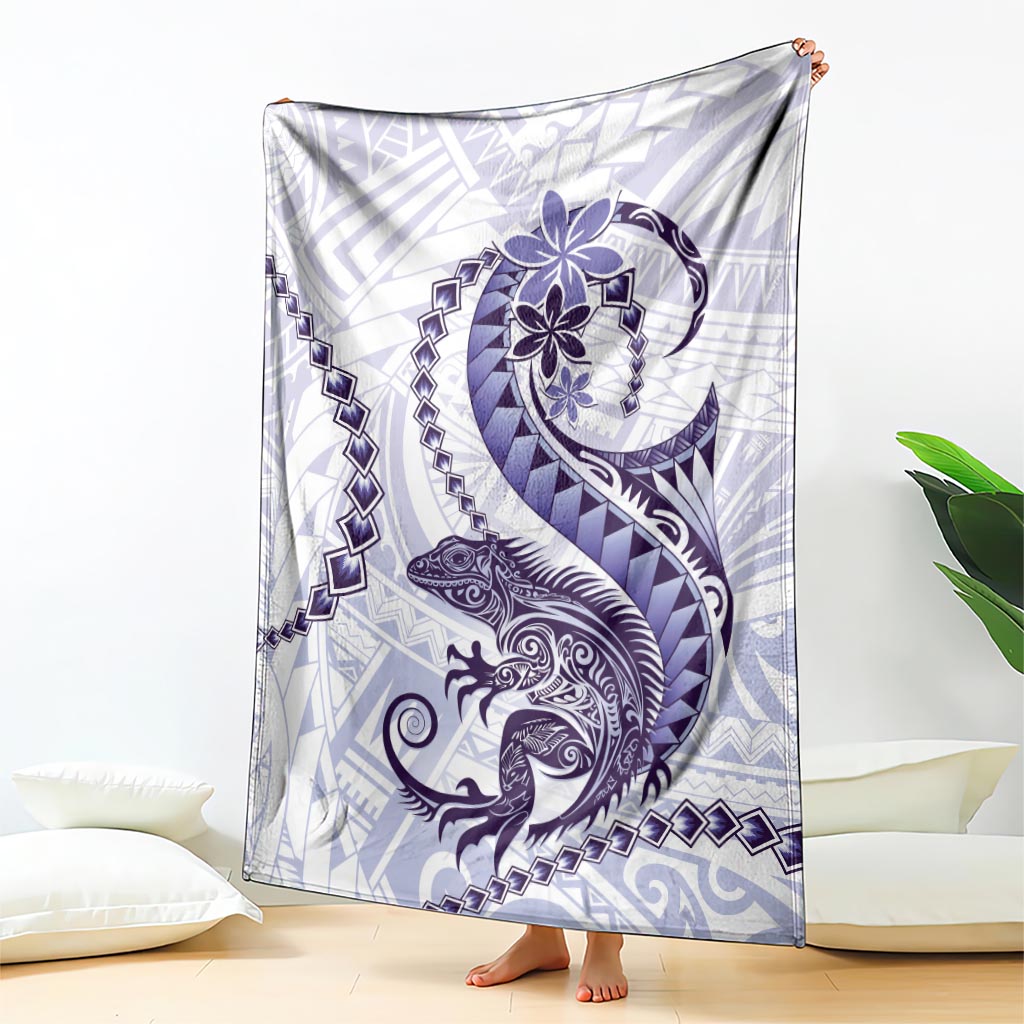 Purple Maori Tuatara Blanket Luxury Pastel Pattern LT01 - Polynesian Pride