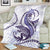 Purple Maori Tuatara Blanket Luxury Pastel Pattern