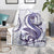 Purple Maori Tuatara Blanket Luxury Pastel Pattern