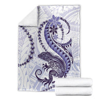 Purple Maori Tuatara Blanket Luxury Pastel Pattern LT01 - Polynesian Pride