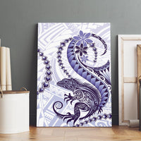 Purple Maori Tuatara Canvas Wall Art Luxury Pastel Pattern LT01 - Polynesian Pride
