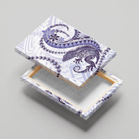 Purple Maori Tuatara Canvas Wall Art Luxury Pastel Pattern LT01 - Polynesian Pride