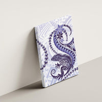 Purple Maori Tuatara Canvas Wall Art Luxury Pastel Pattern LT01 - Polynesian Pride