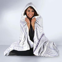 Purple Maori Tuatara Hooded Blanket Luxury Pastel Pattern LT01 - Polynesian Pride