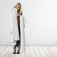 Purple Maori Tuatara Hooded Blanket Luxury Pastel Pattern LT01 - Polynesian Pride