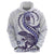 Purple Maori Tuatara Hoodie Luxury Pastel Pattern