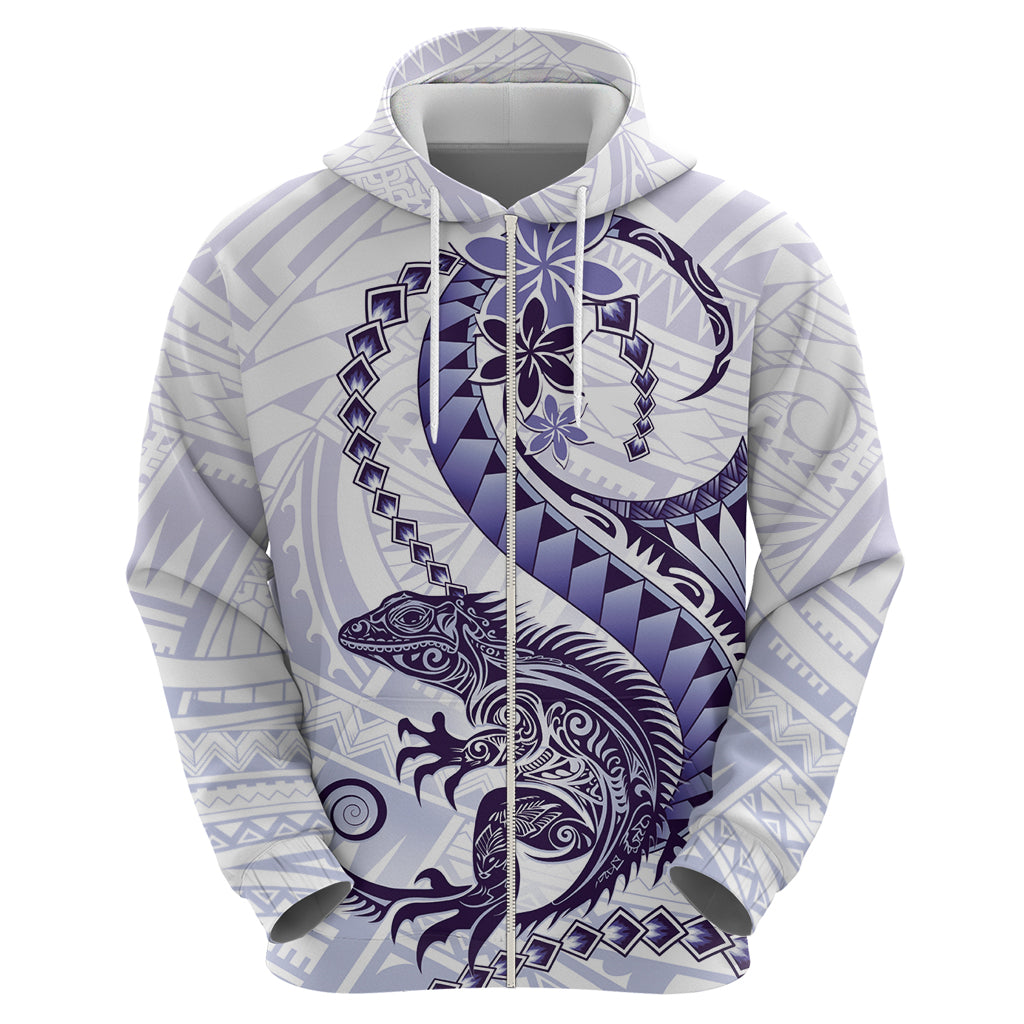 Purple Maori Tuatara Hoodie Luxury Pastel Pattern LT01 - Polynesian Pride