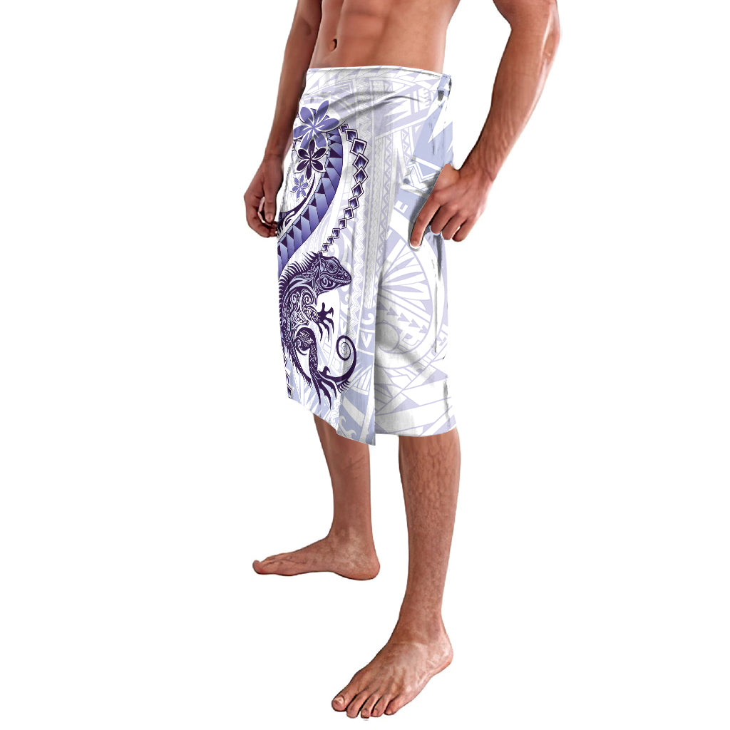 Purple Maori Tuatara Lavalava Luxury Pastel Pattern LT01 - Polynesian Pride
