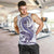 Purple Maori Tuatara Men Tank Top Luxury Pastel Pattern