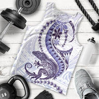 Purple Maori Tuatara Men Tank Top Luxury Pastel Pattern LT01 - Polynesian Pride