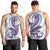 Purple Maori Tuatara Men Tank Top Luxury Pastel Pattern