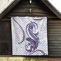 Purple Maori Tuatara Quilt Luxury Pastel Pattern LT01 - Polynesian Pride
