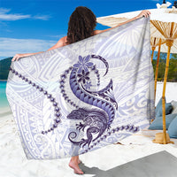Purple Maori Tuatara Sarong Luxury Pastel Pattern LT01 One Size 44 x 66 inches Purple - Polynesian Pride