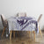 Purple Maori Tuatara Tablecloth Luxury Pastel Pattern